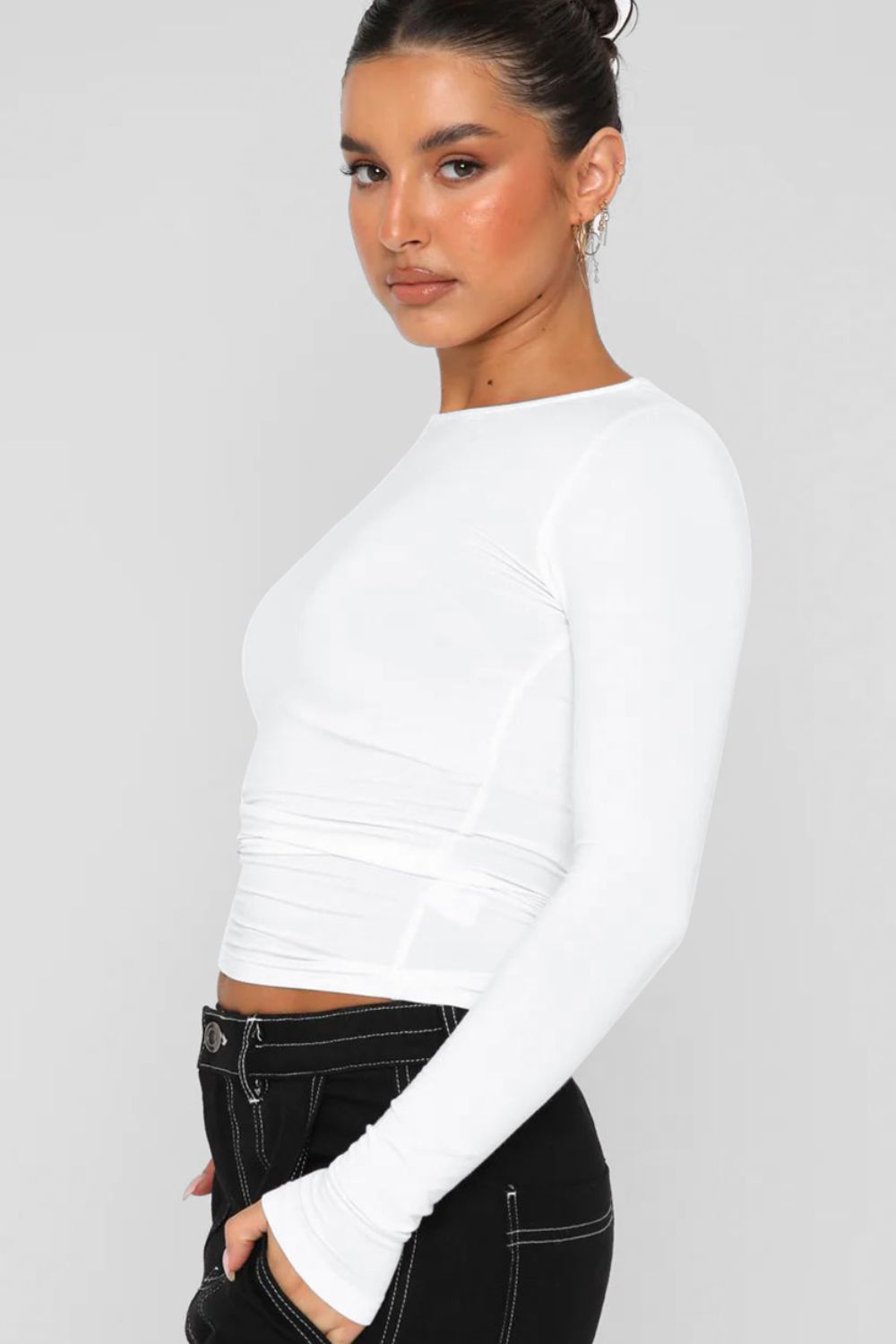 Round Neck Long-Sleeve Top - Body By J'ne