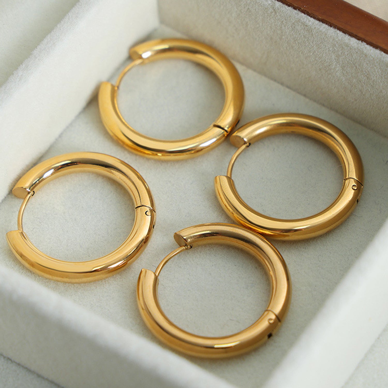 18K Gold-Plated Huggie Earrings - Body By J'ne