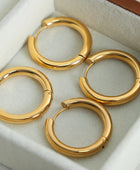 18K Gold-Plated Huggie Earrings - Body By J'ne