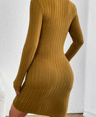 Turtleneck Long Sleeve Mini Dress - Body By J'ne