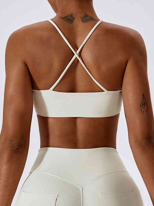 Cropped Halter Neck Sports Bra - Body By J'ne