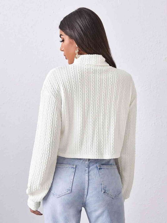 Turtleneck Long Sleeve Top - Body By J'ne