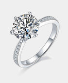 3 Carat Moissanite Side Stone Ring - Body By J'ne