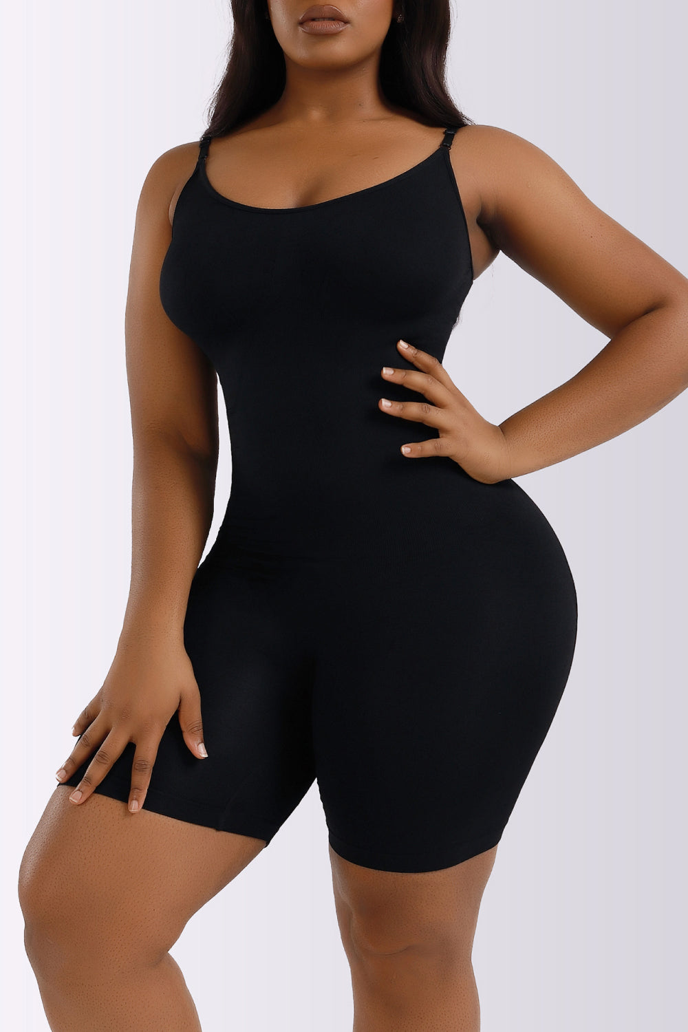 Full Size Spaghetti Strap Shaping Romper - Body By J'ne