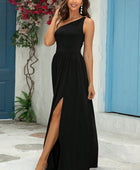 One-Shoulder Split Maxi Dress - Body By J'ne