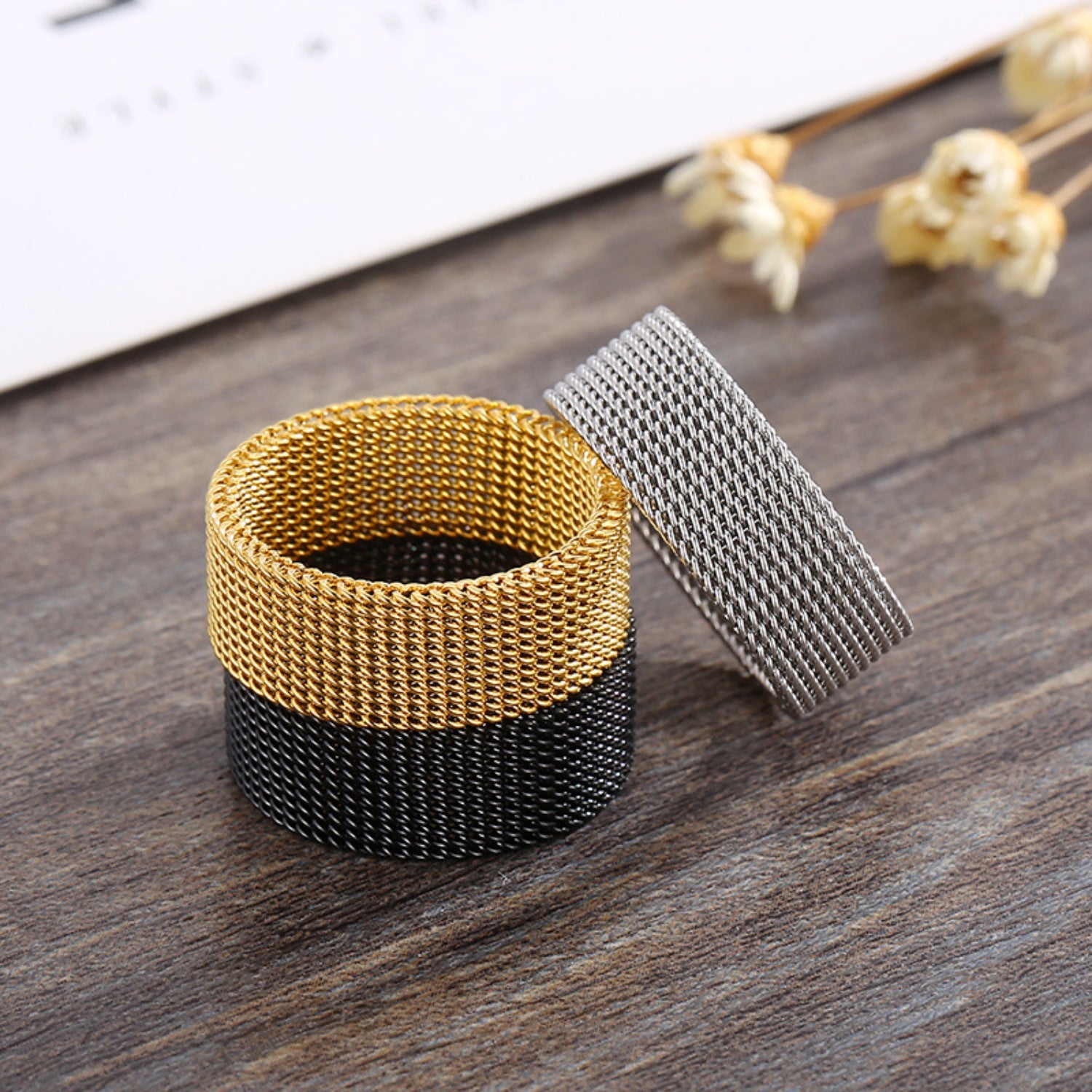 Weave Stainless Steel Ring - Body By J'ne