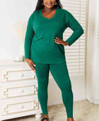 Lazy Days Full Size Long Sleeve Top and Leggings Set - Body By J'ne