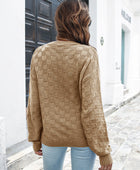 Round Neck Dropped Shoulder Sweater - Body By J'ne