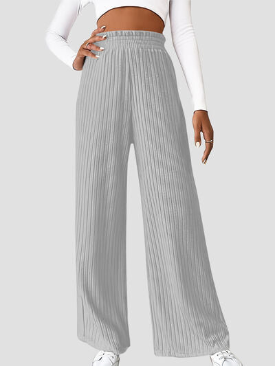 Ribbed High Waist Pants - Body By J'ne