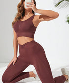 Ribbed Tank and Active Leggings Set - Body By J'ne