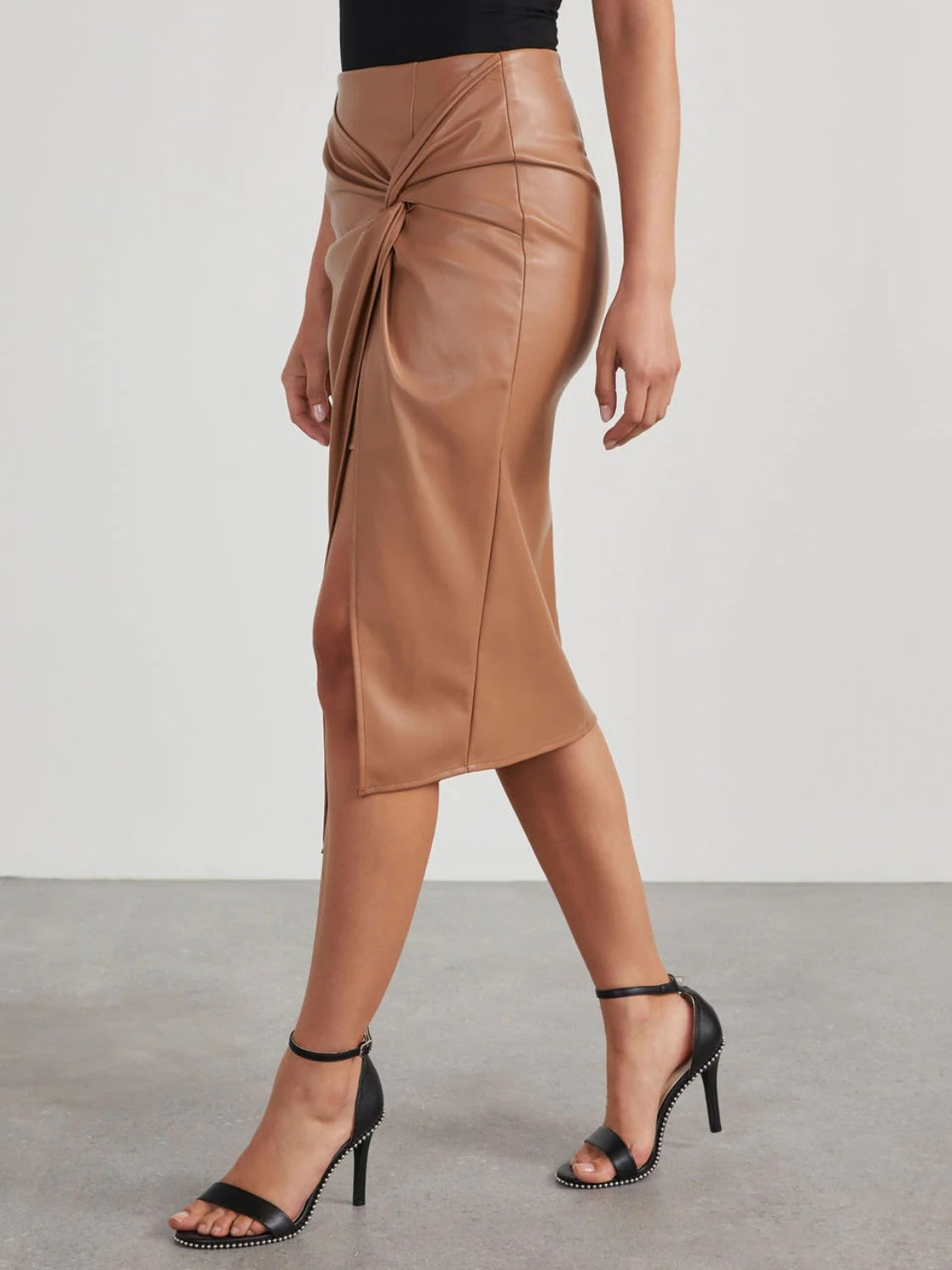 Twist Detail High Waist Skirt - Body By J'ne