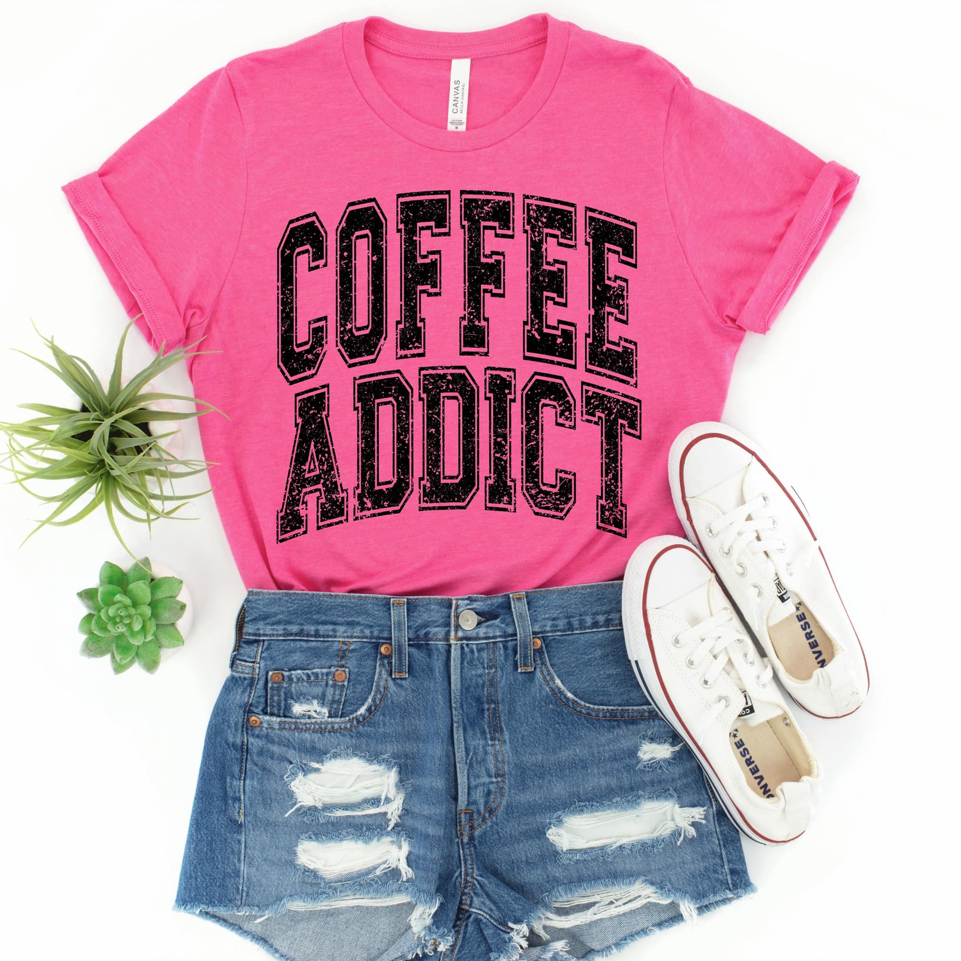 Coffee Addict Graphic Tee/Sweatshirt options - Body By J'ne