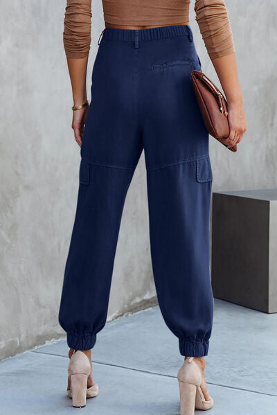 High Waist Cargo Pants - Body By J'ne