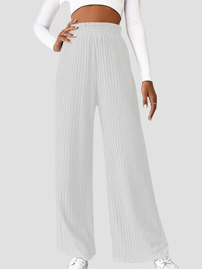 Ribbed High Waist Pants - Body By J'ne