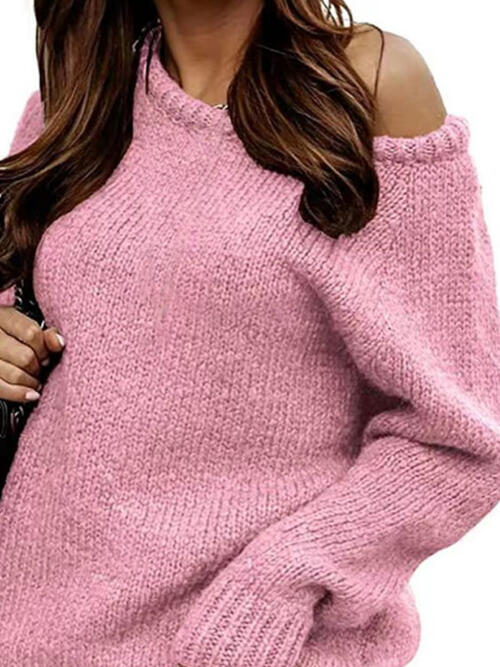 One Shoulder Long Sleeve Sweater - Body By J'ne