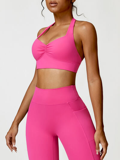 Halter Neck Active Bra - Body By J'ne