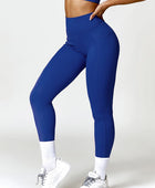 Ruched Pocketed High Waist Active Leggings - Body By J'ne