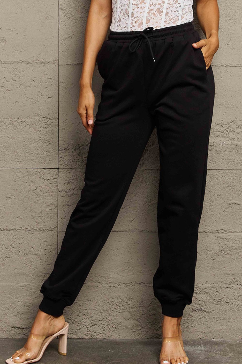 Mala Full Size Drawstring Sweatpants - Body By J'ne