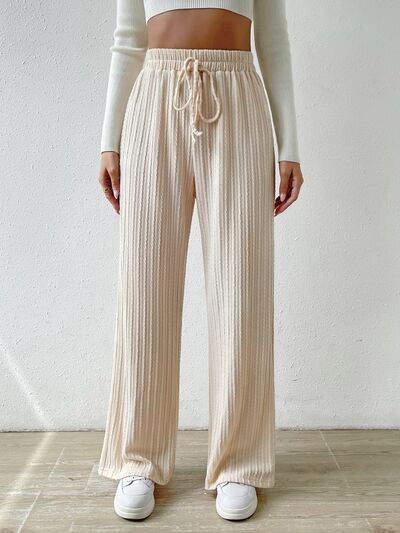 Drawstring Wide Leg Pants - Body By J'ne