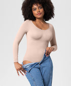 Full Size Long Sleeve Shaping Bodysuit - Body By J'ne