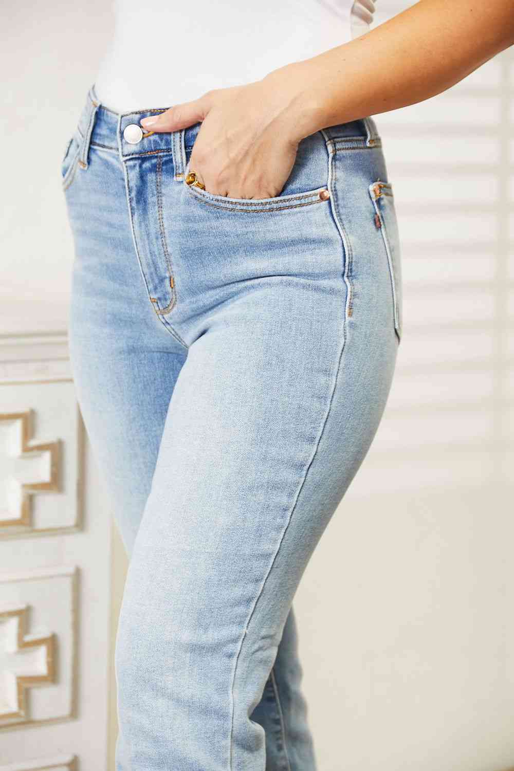 Full Size High Waist Jeans - Body By J'ne