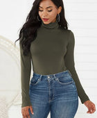 Turtleneck Long Sleeve Bodysuit - Body By J'ne