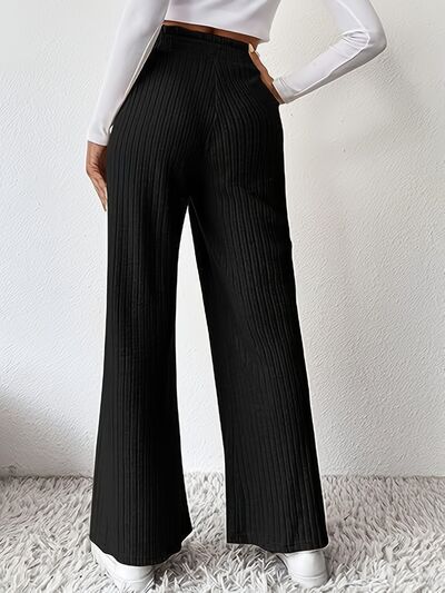 Ribbed High Waist Pants - Body By J'ne