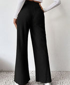 Ribbed High Waist Pants - Body By J'ne