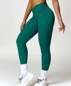 Twisted High Waist Active Pants with Pockets - Body By J'ne