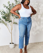 Utopia Full Size High Waist Straight Jeans - Body By J'ne