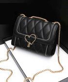 Heart Buckle PU Leather Crossbody Bag - Body By J'ne