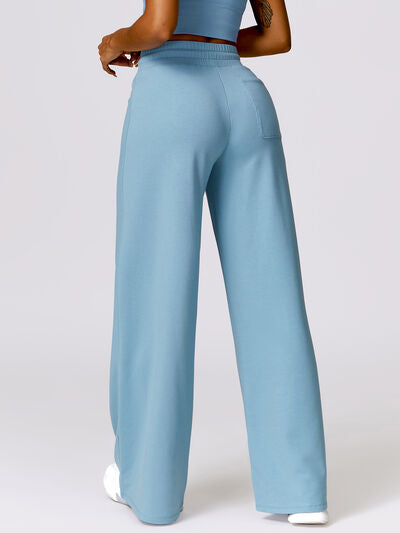 Drawstring High Waist Active Pants - Body By J'ne