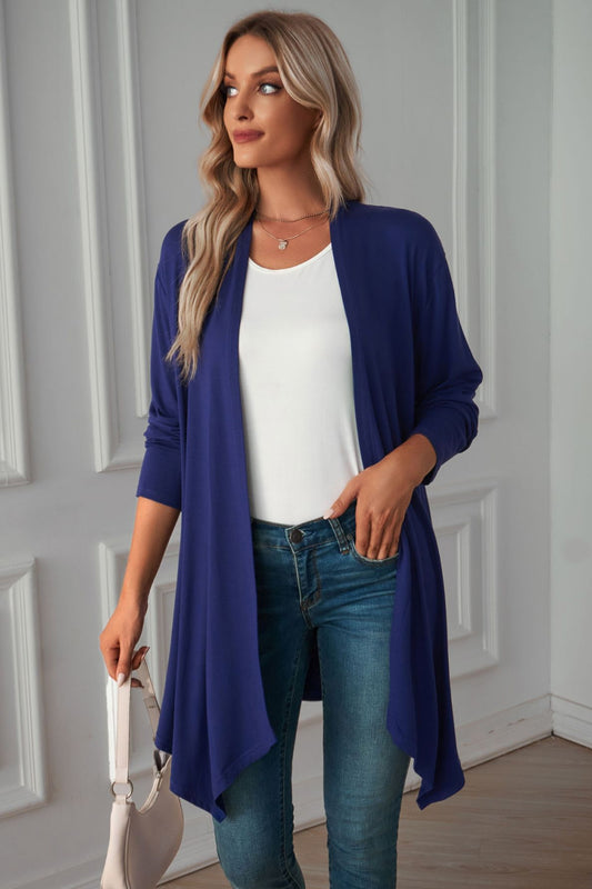 Open Front Long Sleeve Cardigan - Body By J'ne