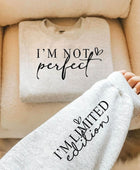 NOT PERFECT With  Sleeve Accent Sweatshirt in Ash grey - Body By J'ne