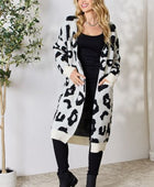 BiBi Leopard Open Front Cardigan - Body By J'ne