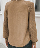 Heathered Round Neck Long Sleeve T-Shirt - Body By J'ne