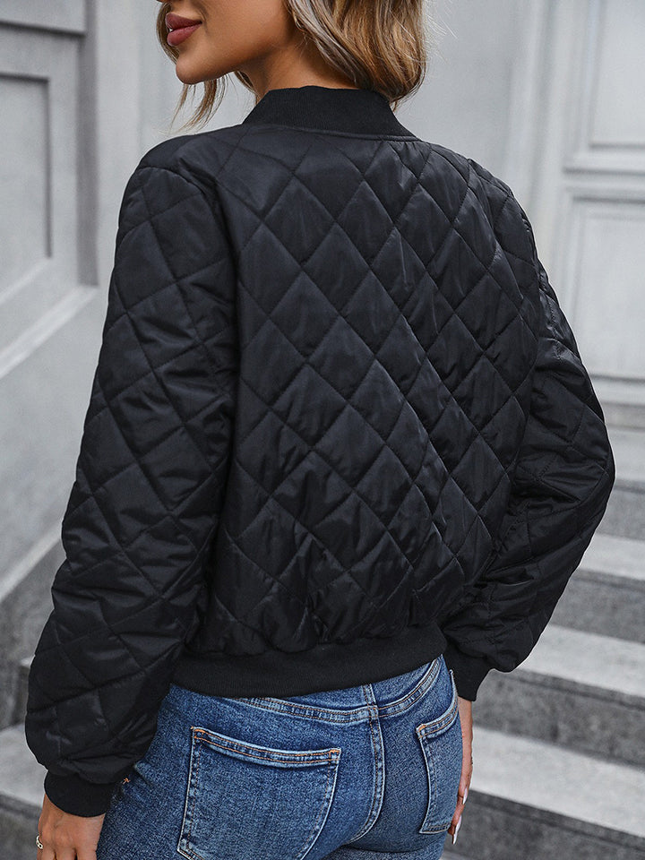 Zip-Up Winter Coat with Pockets - Body By J'ne