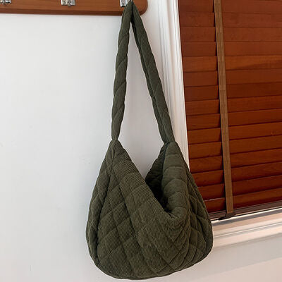 Corduroy Medium Shoulder Bag - Body By J'ne