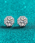 2 Carat Moissanite 925 Sterling Silver Stud Earrings - Body By J'ne