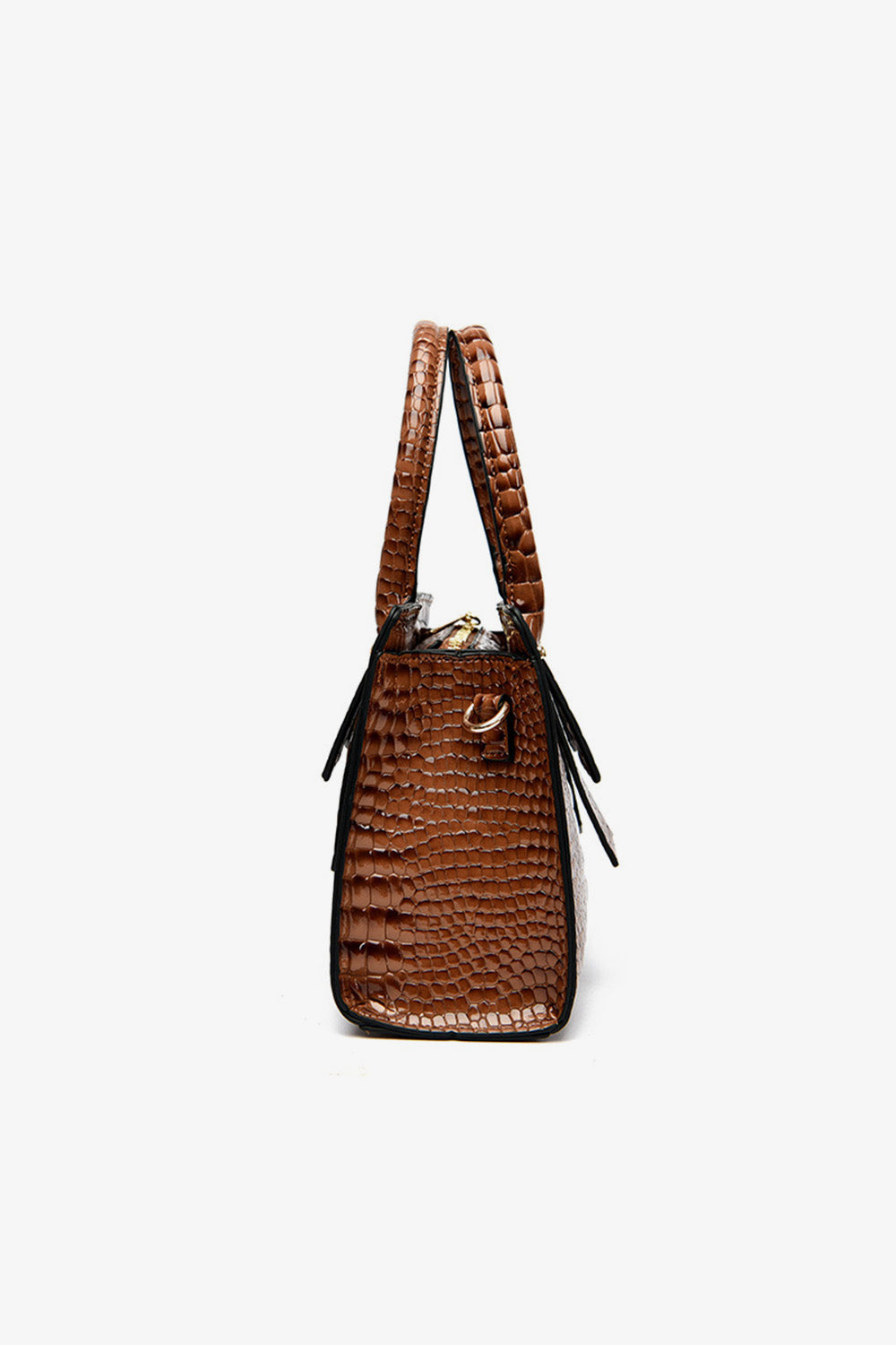 Textured PU Leather Handbag - Body By J'ne