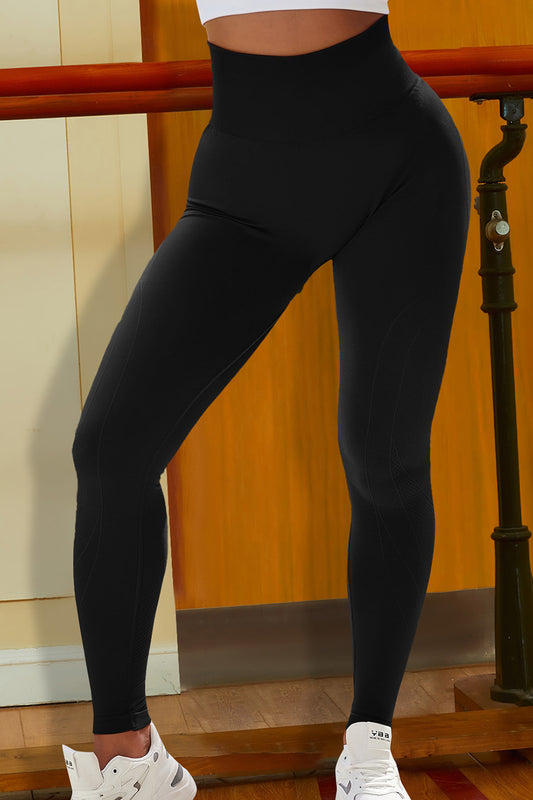 Wide Waistband Sports Leggings - Body By J'ne