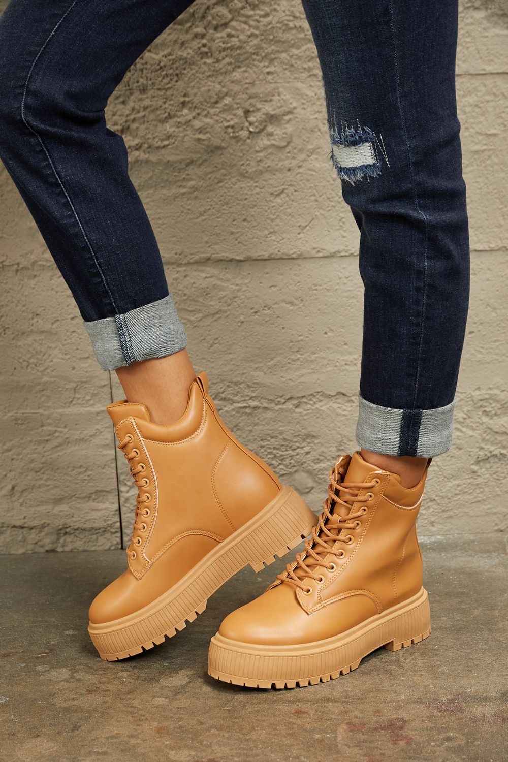 She’s Amazing Platform Combat Boots - Body By J'ne