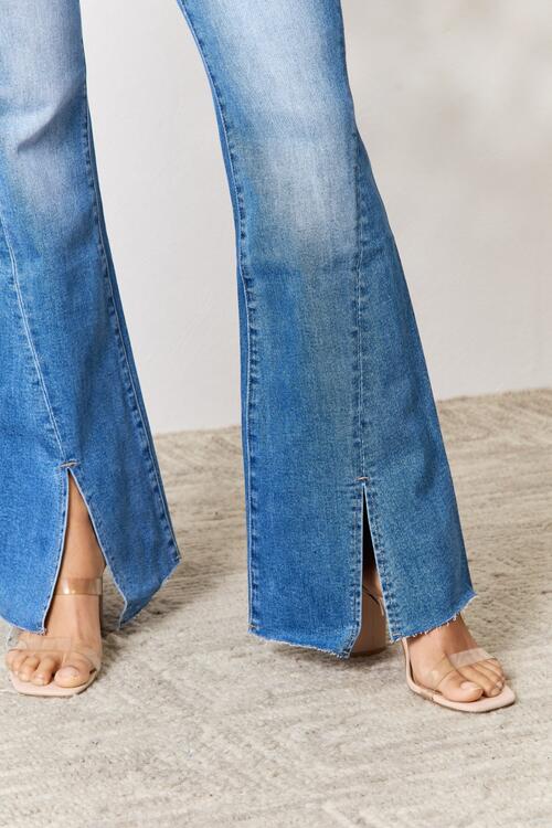 Slit Flare Jeans - Body By J'ne