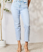 Utopia Full Size High Waist Straight Jeans - Body By J'ne