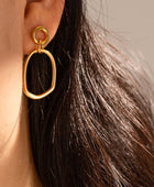 18K Gold-Plated Dangle Earrings - Body By J'ne