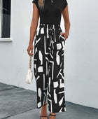 Printed Straight Leg Pants with Pockets - Body By J'ne