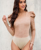 Mock Neck Puff Sleeve Bodysuit - Body By J'ne