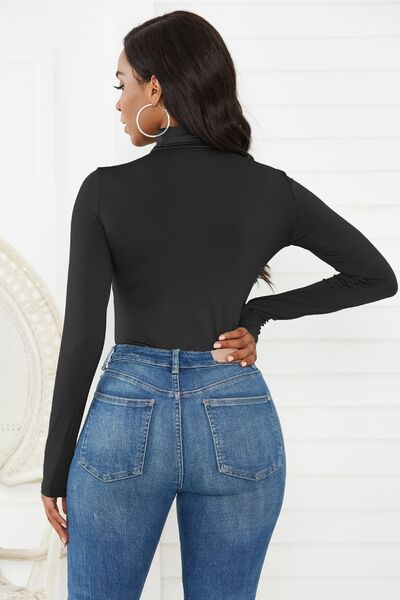 Turtleneck Long Sleeve Bodysuit - Body By J'ne