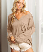 Exposed Seam Long Sleeve Top - Body By J'ne