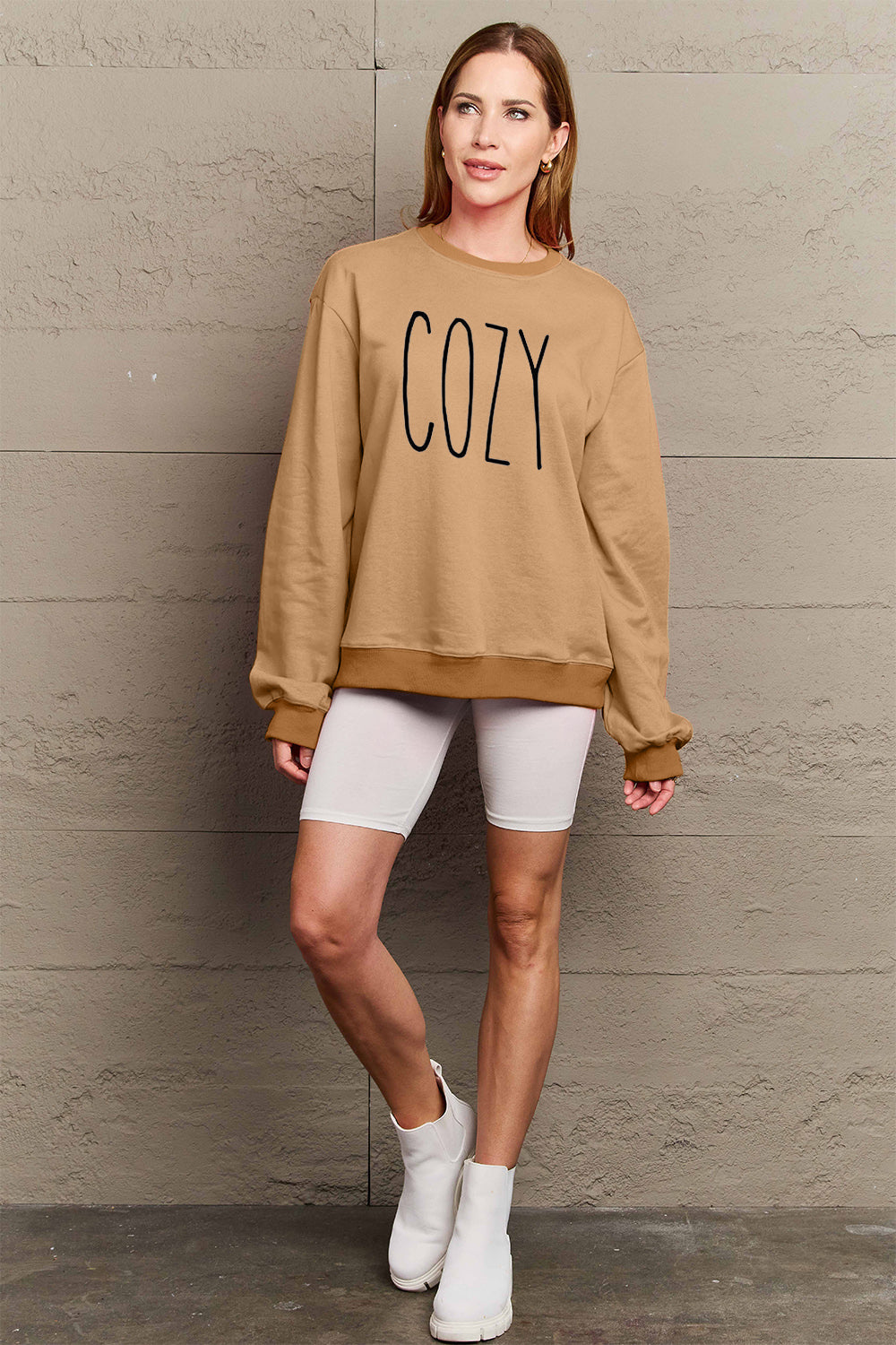 Full Size COZY Graphic Sweatshirt - Body By J'ne